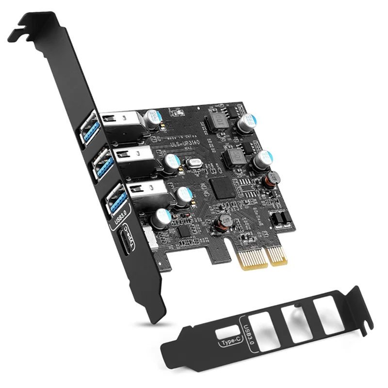 

#827L PCI-E to USB 3.0 Type C 3 Type A Expansion Card - Interface 4-Port