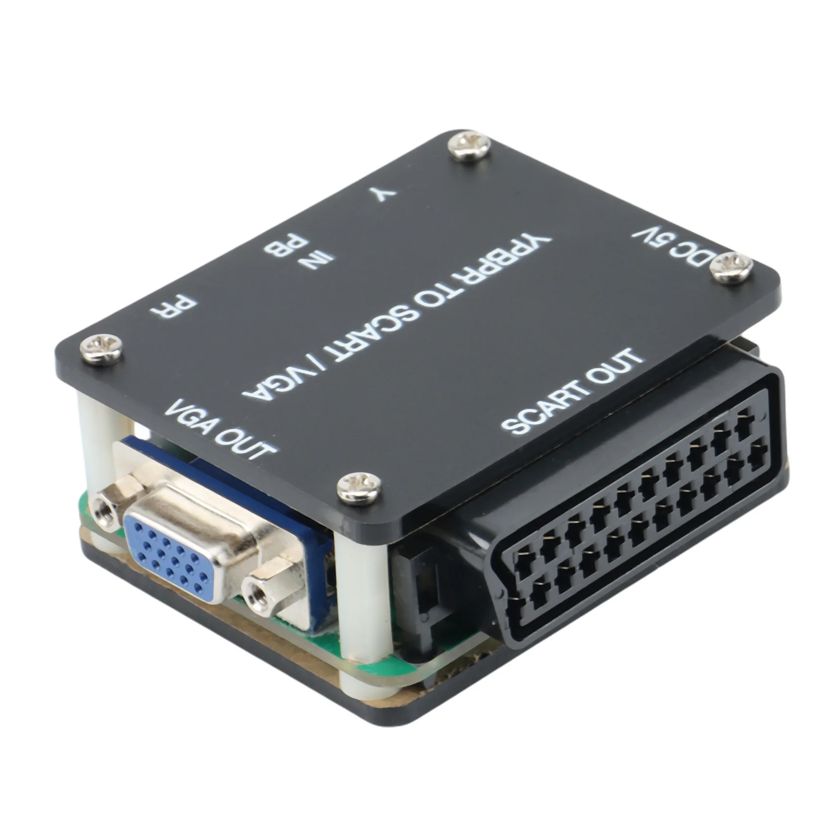 YUV إلى RGBS YPBPR إلى SCART YPBPR إلى VGA مكون محول وحدة التحكم في الألعاب، RGBS إلى مكون فرق اللون