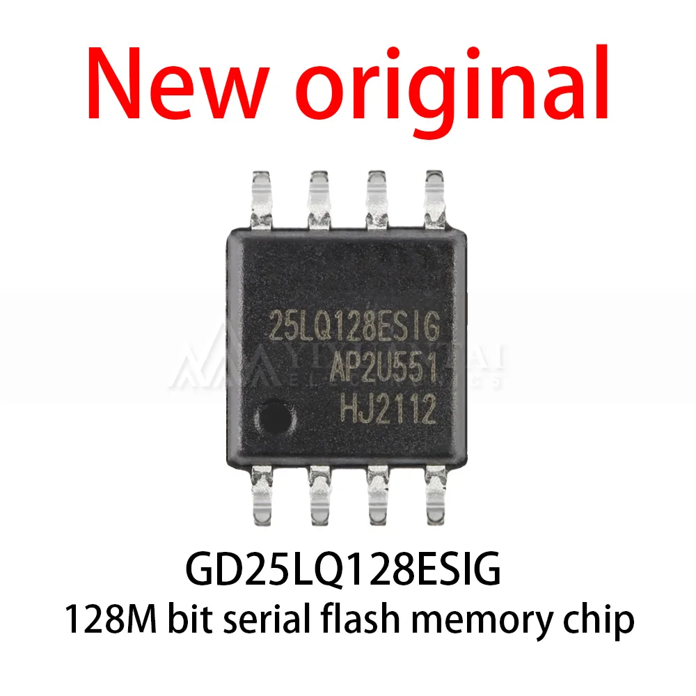 10-100Pcs/Lot New original GD25LQ128ESIG GD25LQ128 25LQ128 SOP-8 128M bit serial flash memory chip  ﻿