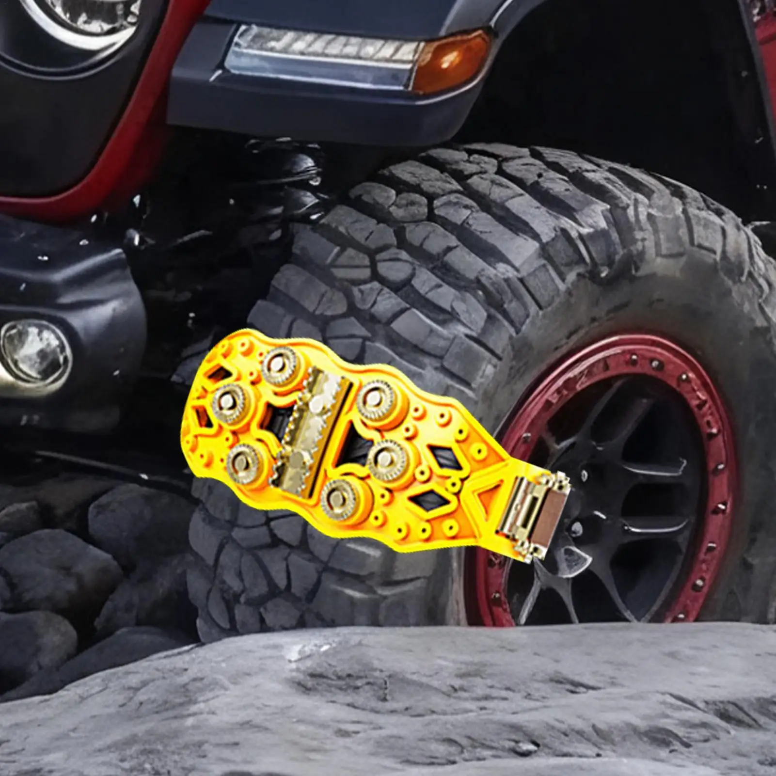 Snow Chains Anti-Slip Heavy-Duty Traction Devices Quiet Tire Chains For Pickup Trucks For Ice Winter Hiking Trailer Offroad Lawn
