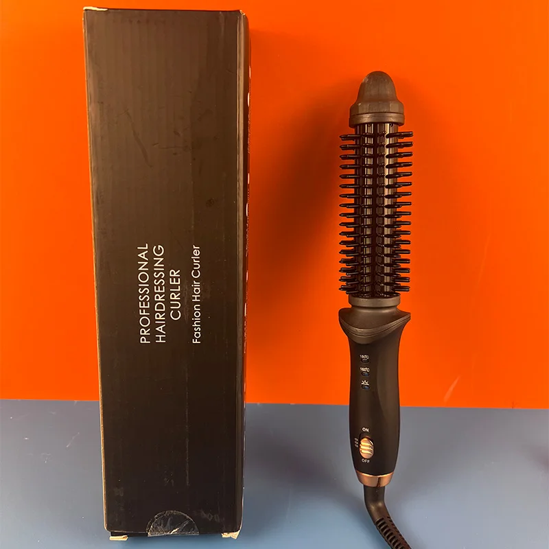 المهنية صالون الهواء الساخن المتداول الشباك فرشاة تسخين سريع مموج الشعر مشط بكرات الشعر السيراميك مجموعة بكرة الشعر مستقيم #5