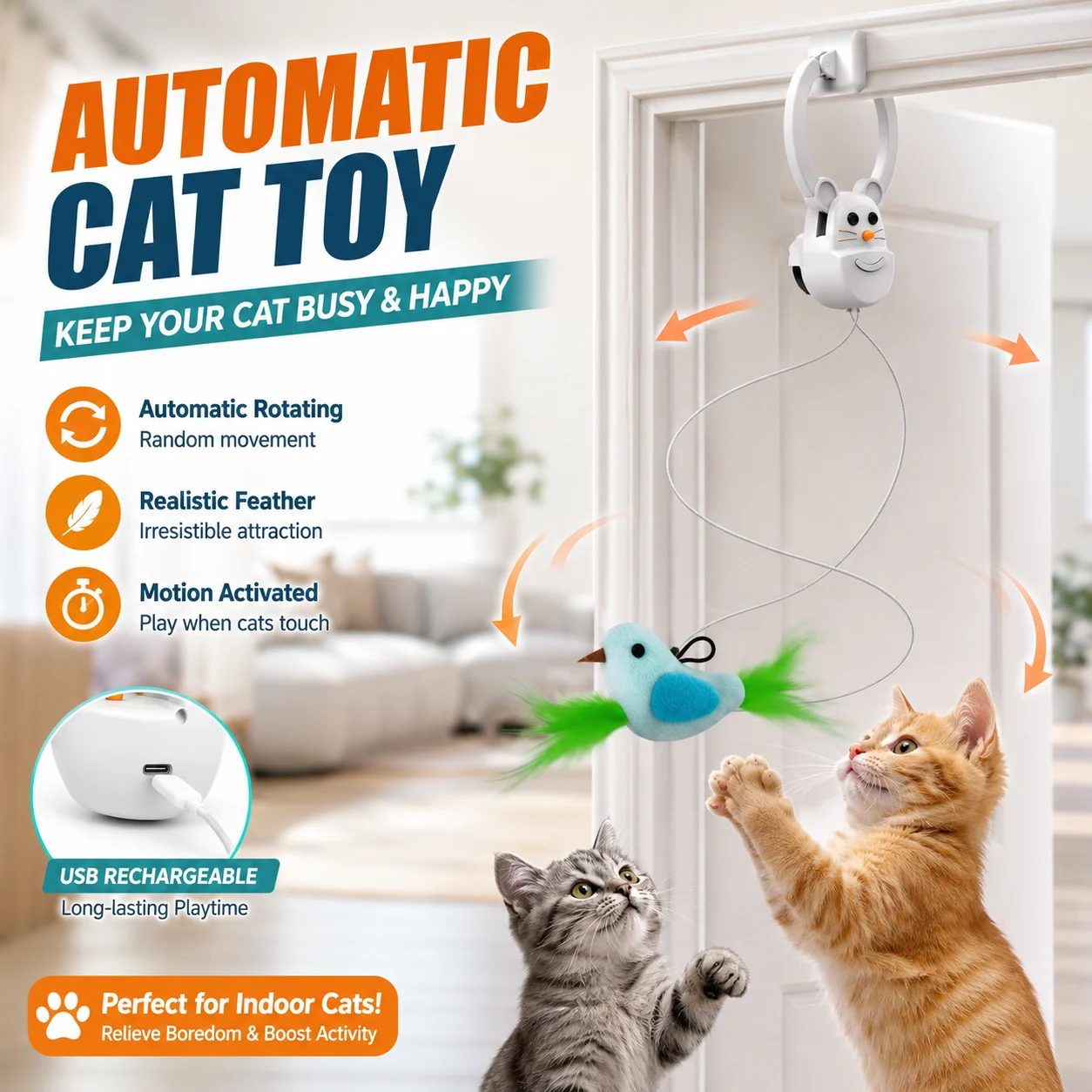 Doorway Cat Toy - Cartoka