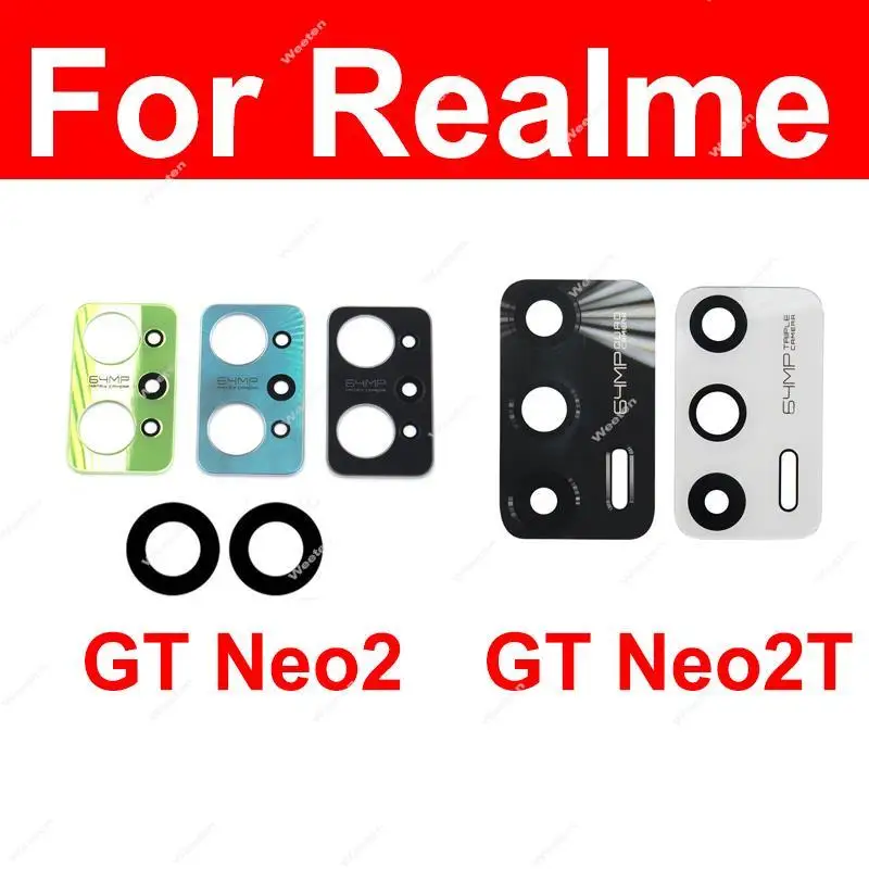 For Realme GT Neo2 Neo 2T Rear Main Camera Lens Galss Back Glass Lens Replacement