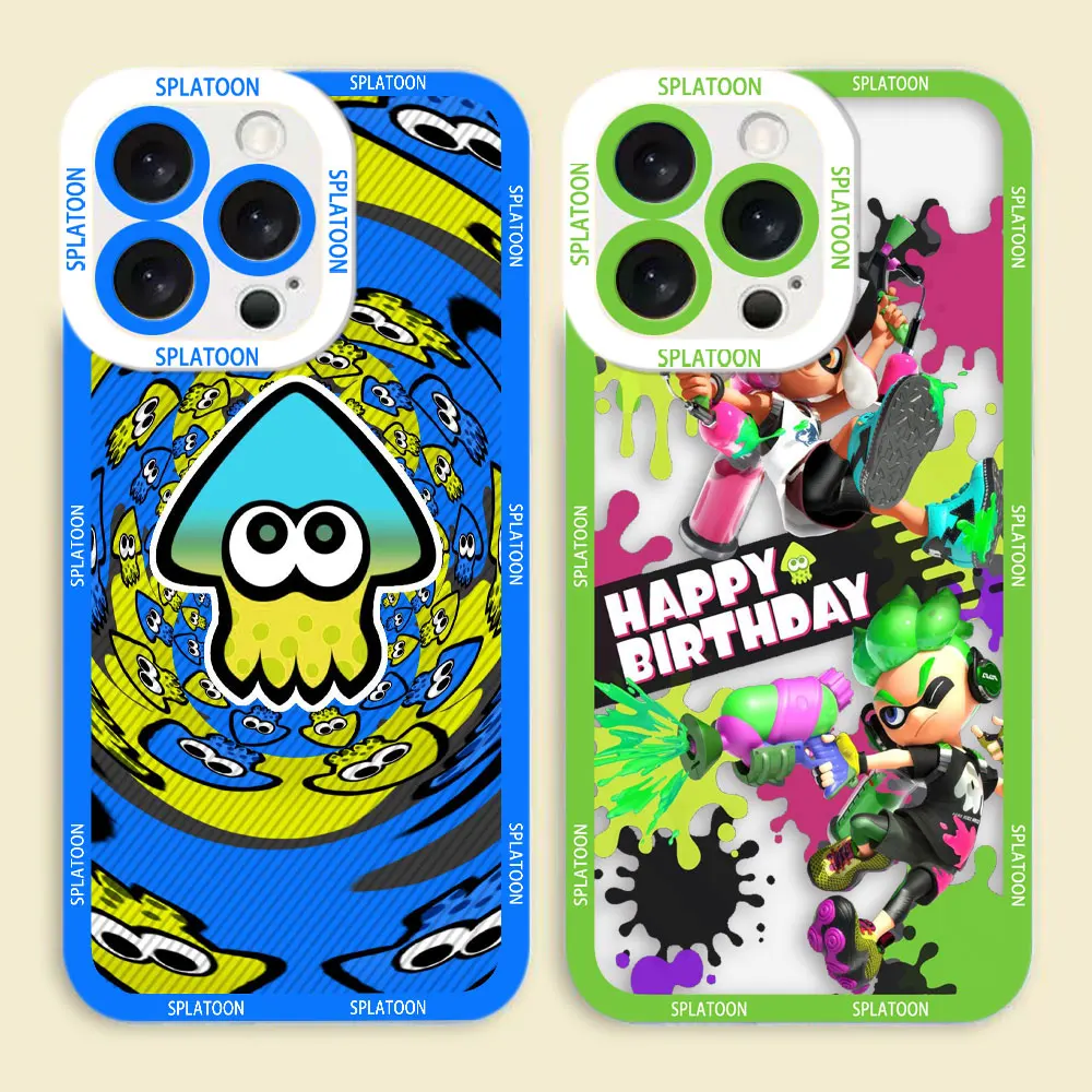 

Cartoon S-Splatoon 3 Game Clear Phone Case For Samsung A73 A72 A71 A56 A55 A53 A52 A51 A36 A35 A34 A33 A32 A26 A25 A23 A22 Case