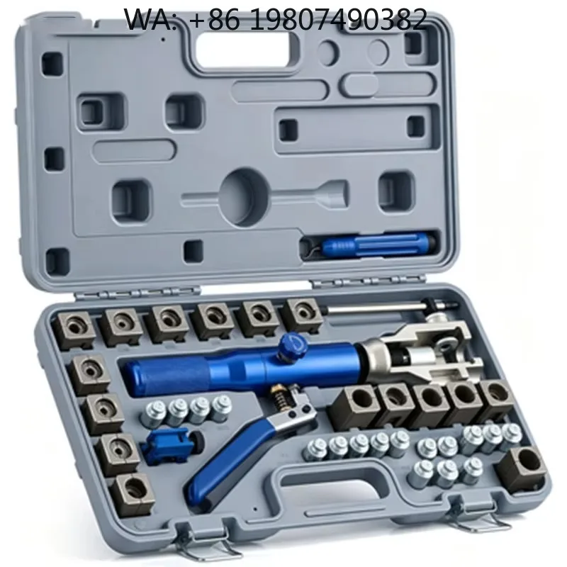 Brake Line Flaring Tool with Cutter, Forty Five Degree Single and Double Flaring Dies for Automotive Brake Tubing Repair