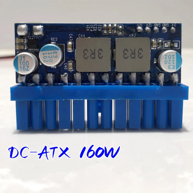 Blue DC-ATX-160W 12V input DC-ATX Peak PSU Pico ATX Switch Mining PSU 24pin MINI ITX DC ATX PC Power Supply