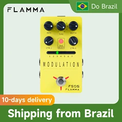 FLAMMA FS05 Modulation Pedal Stereo Digital Guitar Effects Pedal with 11 Modulation Effects and 7 Preset Slots True Bypass