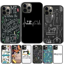 Antique Sewing Machine Phone Case Cover For iPhone 17 Air 15 16 14 13 12 Pro Max 11 Pro Max Plus Coque Shell