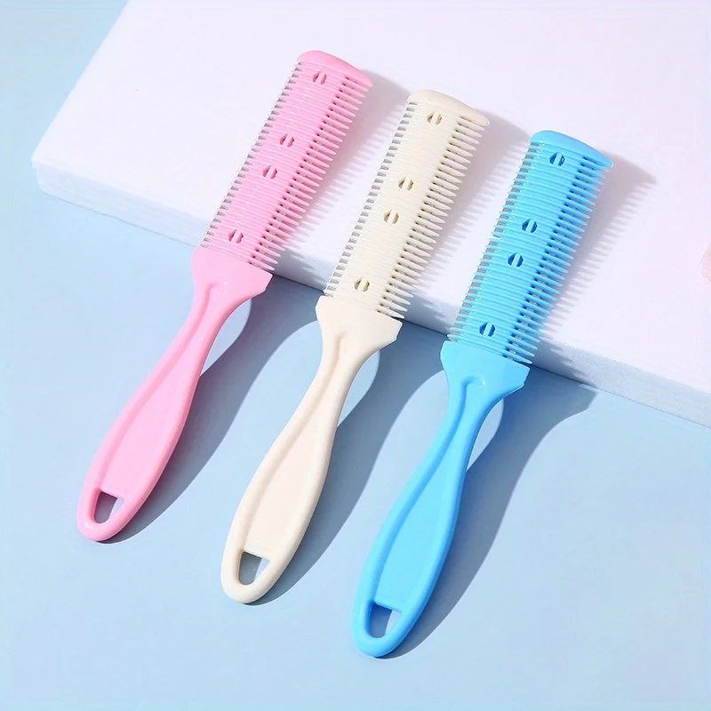 1/3pcs Random Color Multi-color Double-sided Knife Hair Clipper Comb Hair Thinning Bangs Thinning Cat and Dog Hair Care