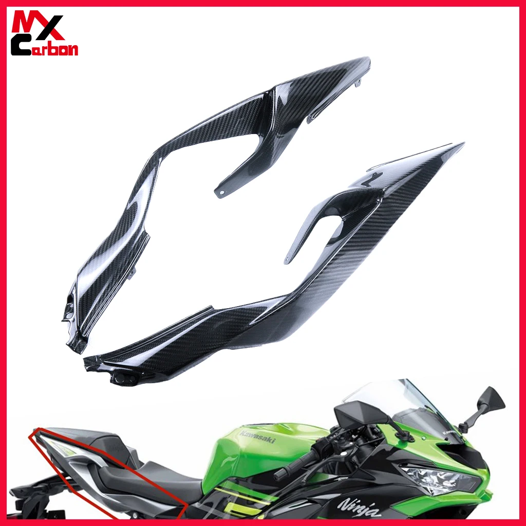 

For Kawasaki ZX6R 2019 2020 2021 2022 Motorcycle Tail Rear Seat Side Panels Carbon Fiber Fairing Accessories