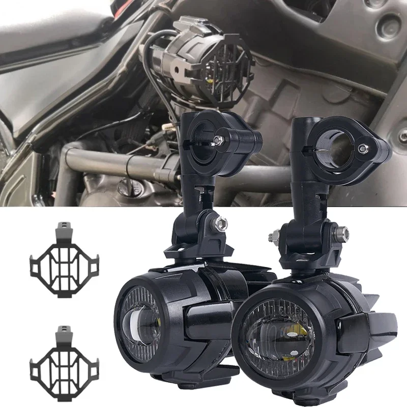 Motorcycle LED Auxiliary Fog Lights For  R1200GS R1250GS ADV F800GS F700GS F650GS K1600 For CRF1000L Africa Twin For Kawasa