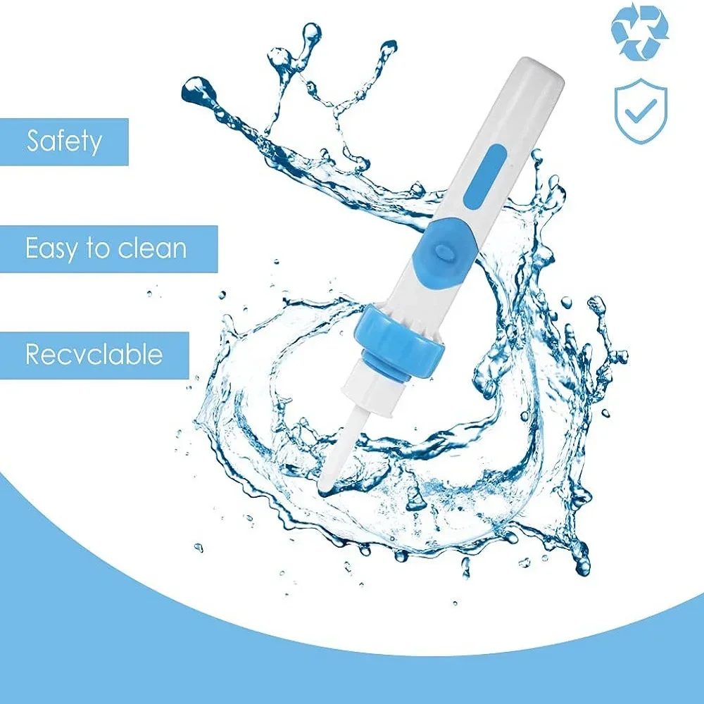 Elektrische draadloze veilige trillingen Pijnloze oorreiniger Silicon Ear Spoon Tool Set Wax Removal Tool voor volwassenen Neusreiniger Trimer