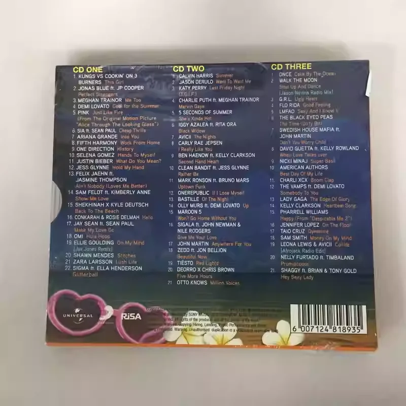 CD Pop Compilation Various Artists Music CD Now That's What I Call A Summer Party Music Record 3CD Cosplay Soundtracks Box Gift