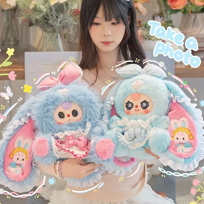 

Новая коллекционная плюшевая игрушка-сюрприз New Baby Three Lily Rabbit Town V5 400% Fluffy Blind Box, плюшевый кролик с большими ушами, декор для рабочего стола, модные игрушки, подарки