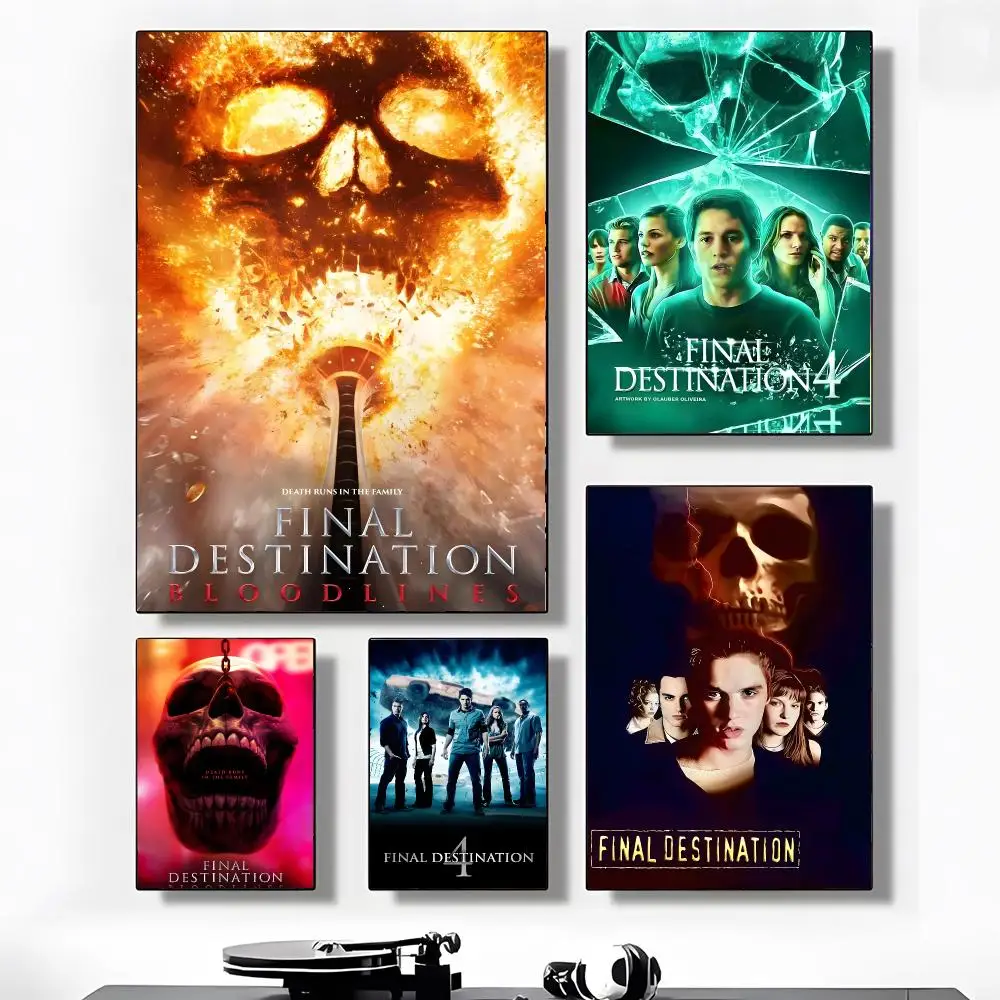 Final D-DestinaTion Movie Poster HD Art Sticky Wall Waterproof Home Living Room Aesthetic Decoration