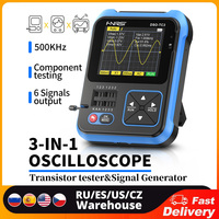 3in1 Digital Oscilloscope Transistor Tester Function Signal Generator Meter Handheld 2.4inch TFT Display 10MS/s Sample Rate