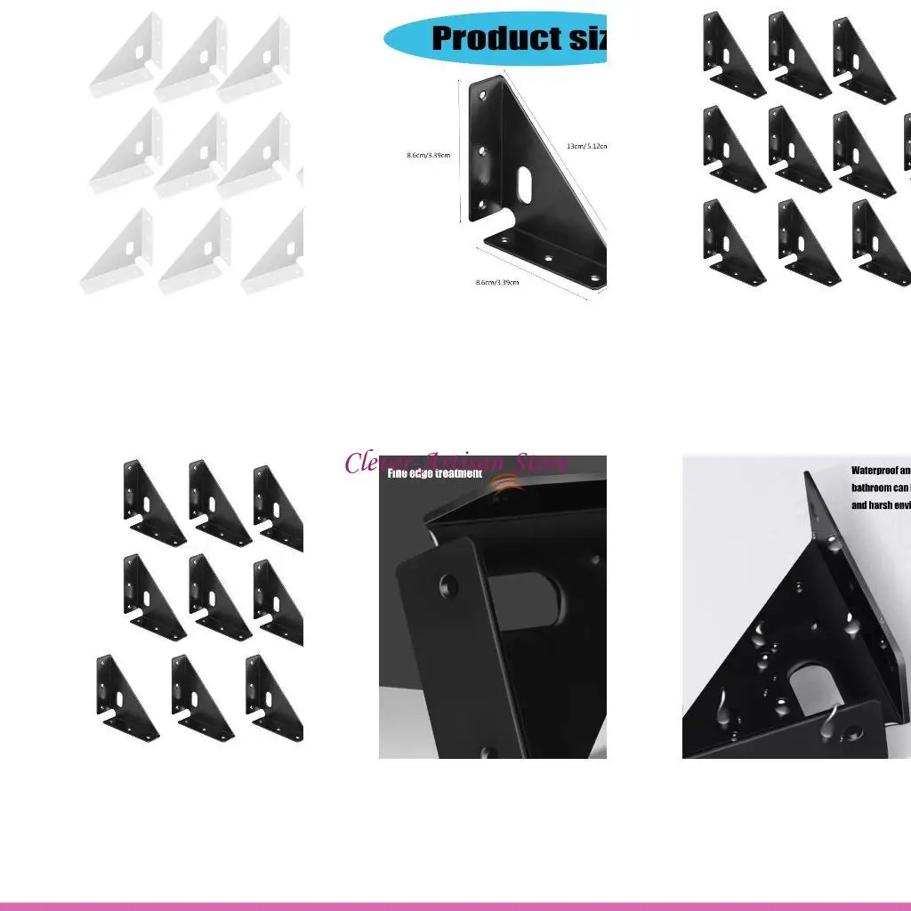 

E06B 10Pcs Practical and Portable Corner Supports Brackets for Craft Projects and Temporary Outdoor Structures Daily Use