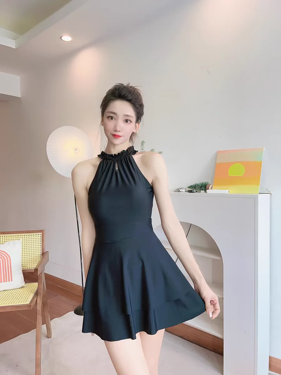 

Женский купальник Bla Bal Hot Spring: сексуальный, скрывающий живот, с эффектом похудения, консервативный, с юбкой, цельный