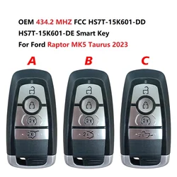 CN018098 OEM 434.2 MHZ FCC HS7T-15K601-DD/HS7T-15K601-DE Smart Key per Ford Raptor MK5 Taurus 2023 49 Chip Keyless Go