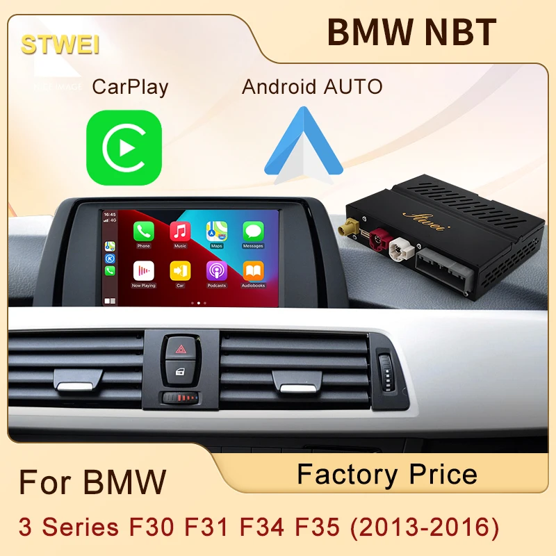 Wireless CarPlay Box For BMW NBT 3 Series F30 F31 F34 F35 2013-2016 Android Auto Car Radio Player Mirror Front Rear Camera