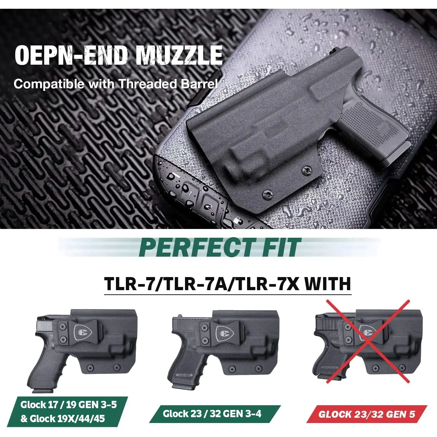 [実物] 新品g-code glock + TLR1用Kydexホルスター 実物] 新品g-code glock + TLR1用Kydexホルスター 【公式通販】