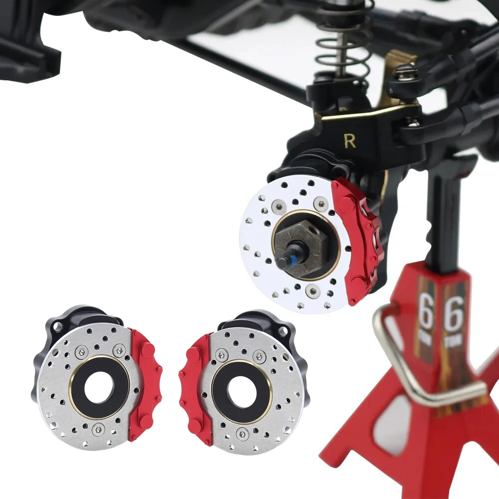 Brass Black Counterweight Portal Axle C-Hub For 1/10 TRX4 TRX6 RC Crawler Car Upgrade Parts