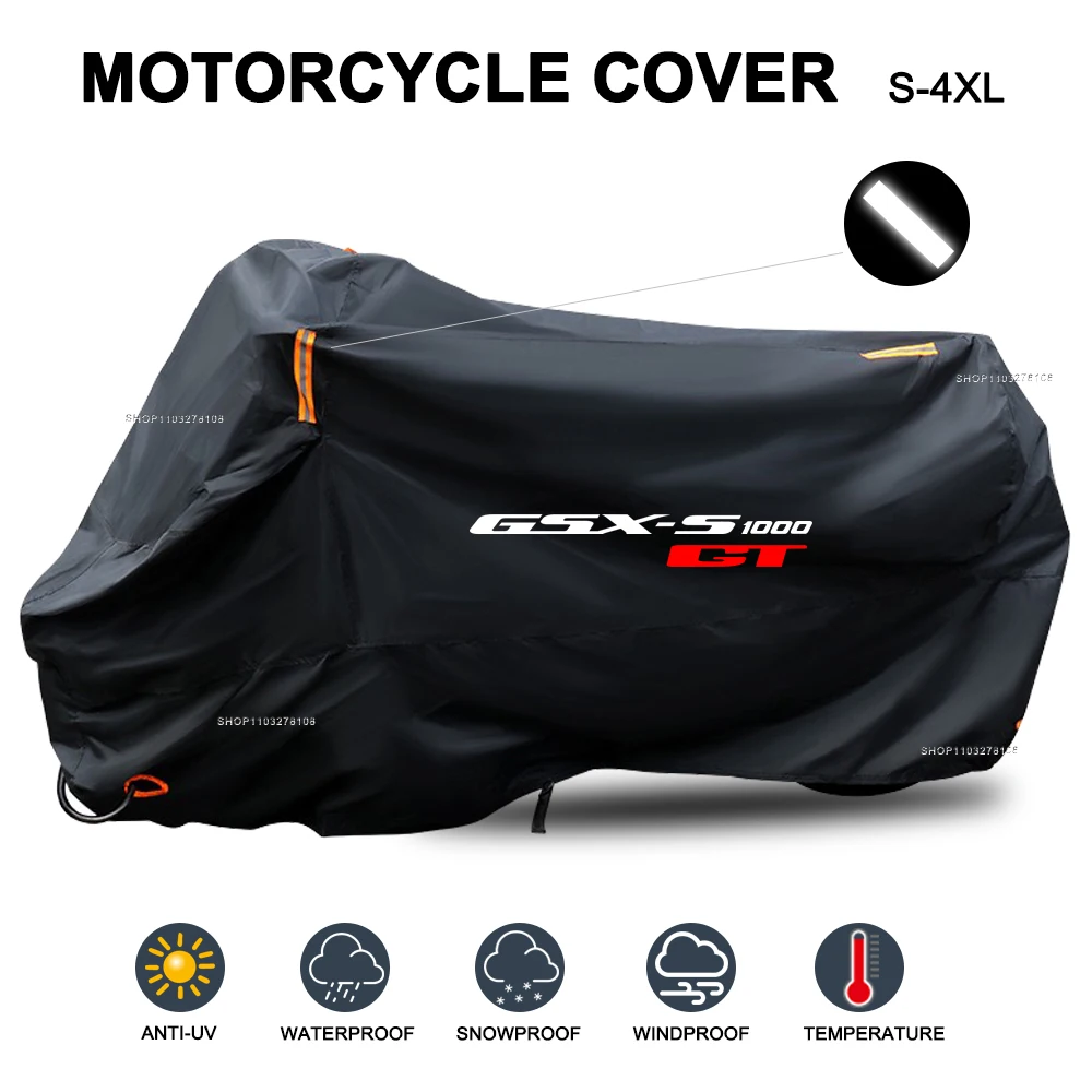 For SUZUKI GSX-S1000GT GSX S1000GT GSXS  Motorcycle Cover Waterproof Outdoor All Season Dust UV Protective Motorbike Rain Cover