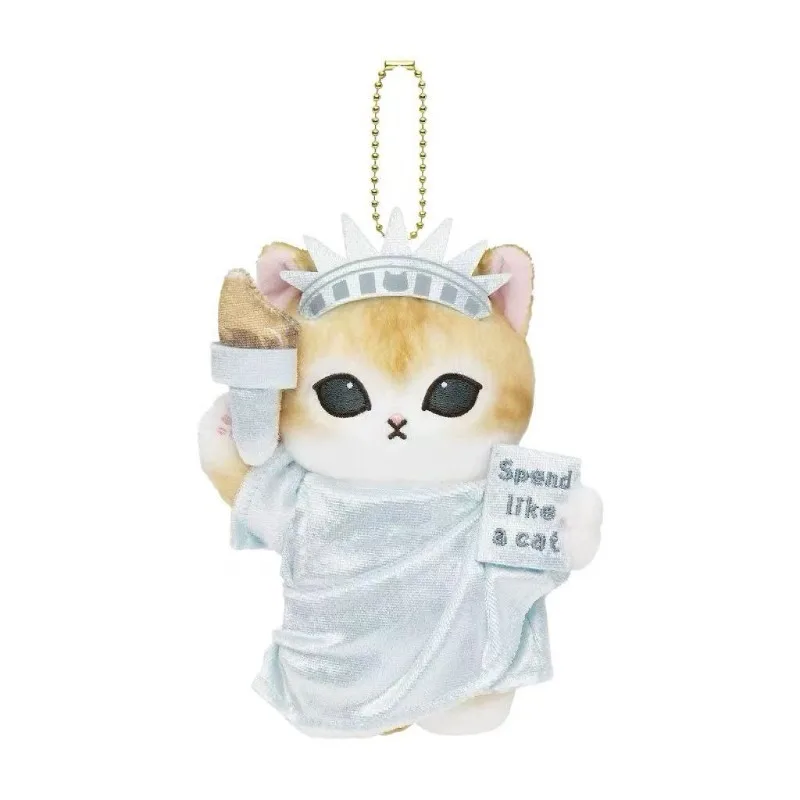 NEW travel Series Cartoon Mofusand Plushie Doll Toys Pendant Stuffed Artist kawai cat plush Toy Keychain Creative Backpack Charm