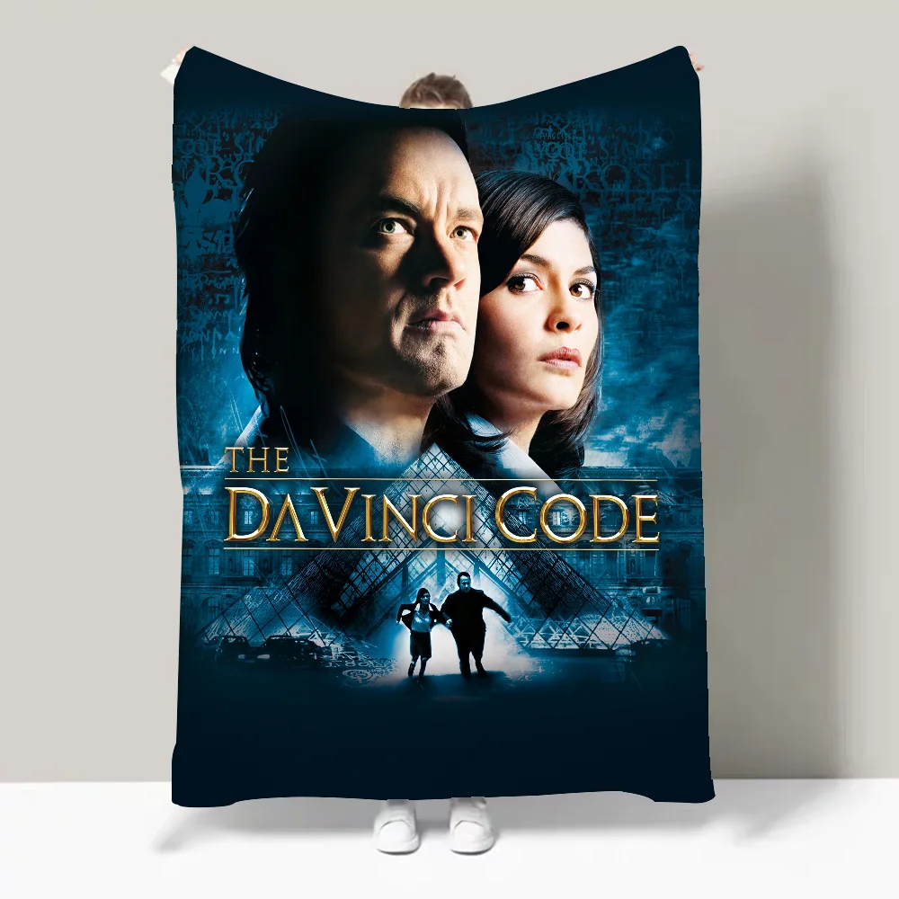 تصميم بطانية فيلم D-Da Vinci Code خفيفة الوزن للمهاجع والقيلولة وغرفة المعيشة والمكتب والأريكة وجميع المواسم