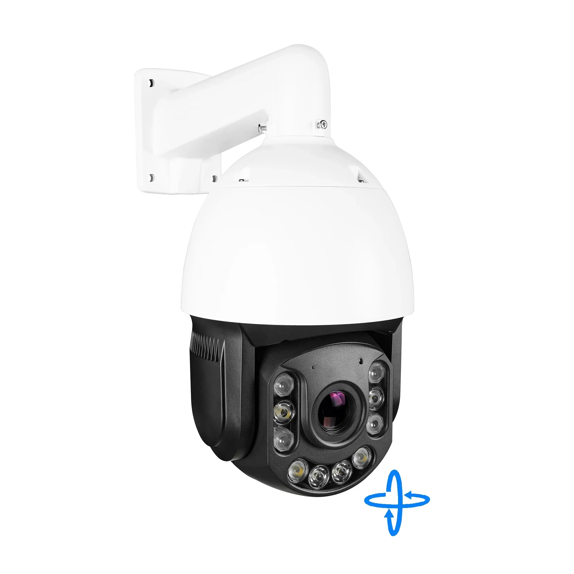 Hikram Compatible 8MP 4K Auto Aperture 33X Optical Zoom PoE IP PTZ Camera High Speed Ball