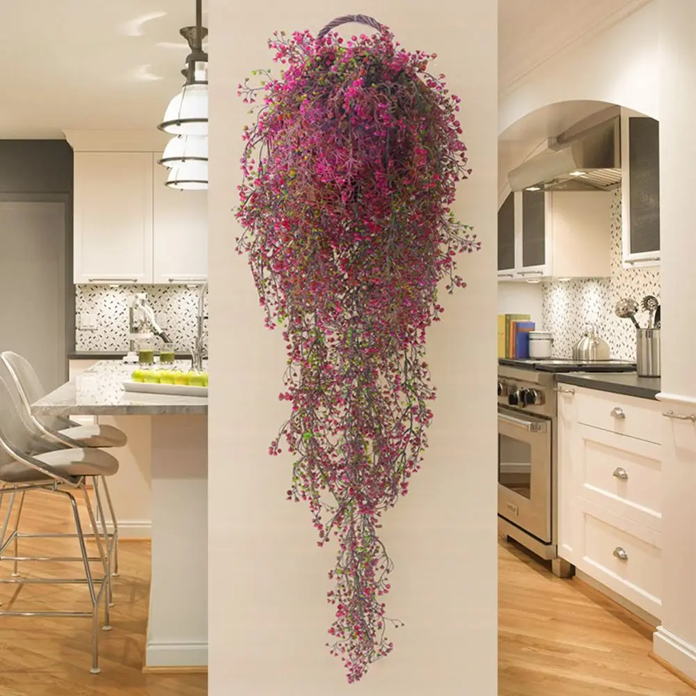New Storage Container Flower Basket Wall Hanging Handmade Weaving Hanging Planter Flower Planter Garden Decoration