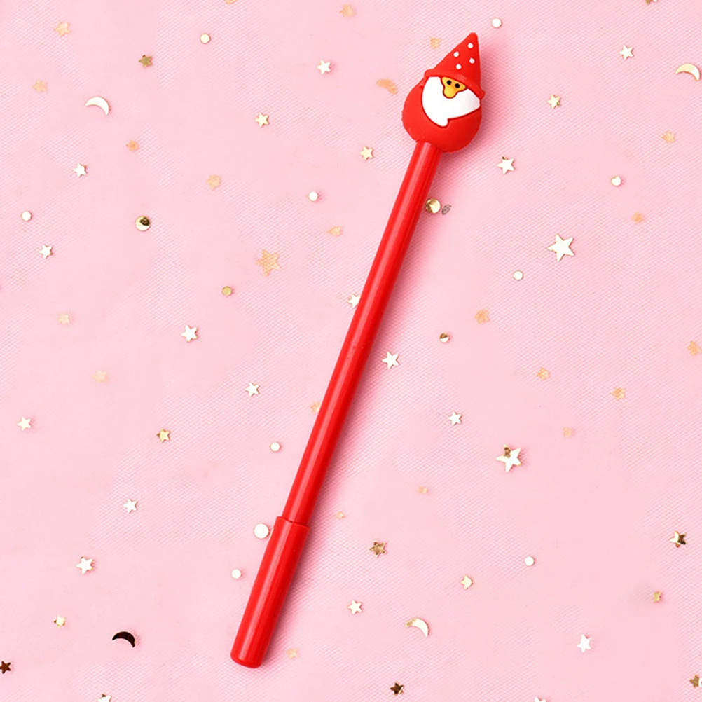 

12pcs Christmas Gel Pens 0.5Mm Lovely Cartoon Writing Pens For Students Creative School Stationery Xmas Office Home Use Light