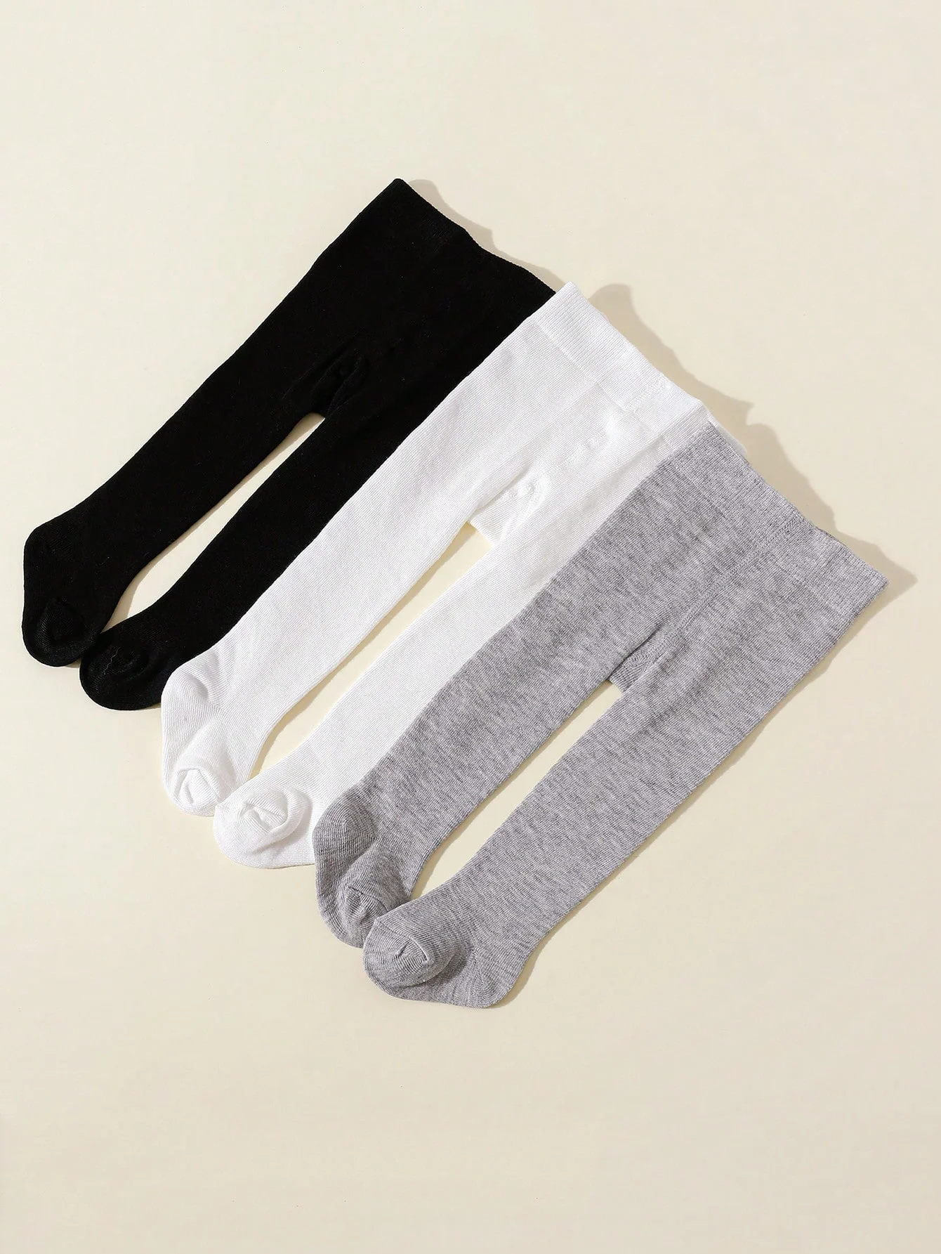 3 أزواج من جوارب طويلة للأطفال لعمر 1-14 سنة، خصر مطاطي للأطفال، جوارب لطيفة بقصة ضيقة للفتيات والفتيان