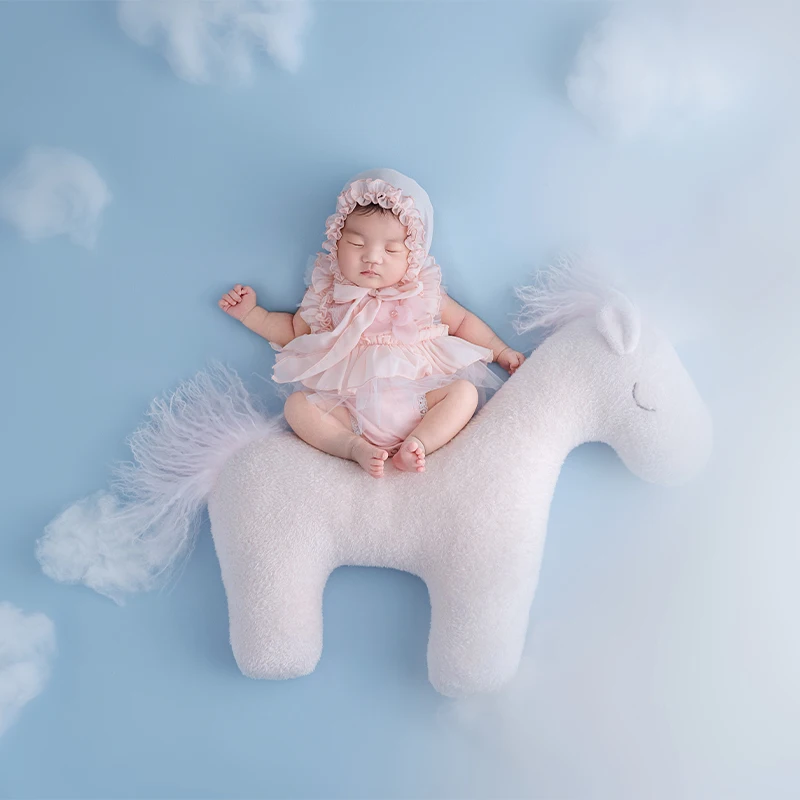 الوليد التصوير الدعائم الإبداعية يونيكورن تشكل دمية التقطت الصور وتتسابق طفلة ازياء استوديو صور اطلاق النار الملحقات #6