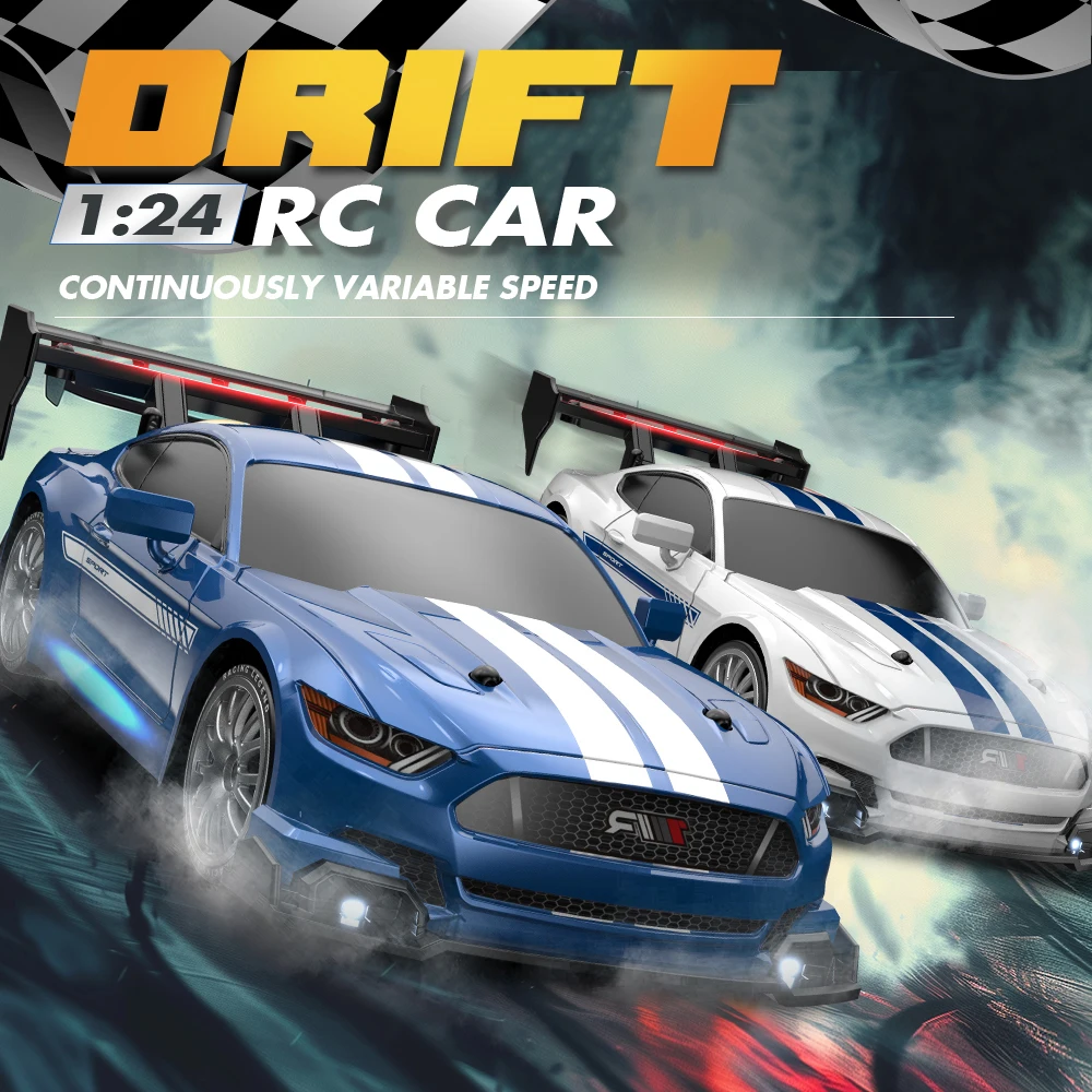 

1:24 колесный привод RC Drift автомобиль с дистанционным управлением многопользовательские игры конкурентоспособные гонки игрушка для мальчиков и девочек в подарок