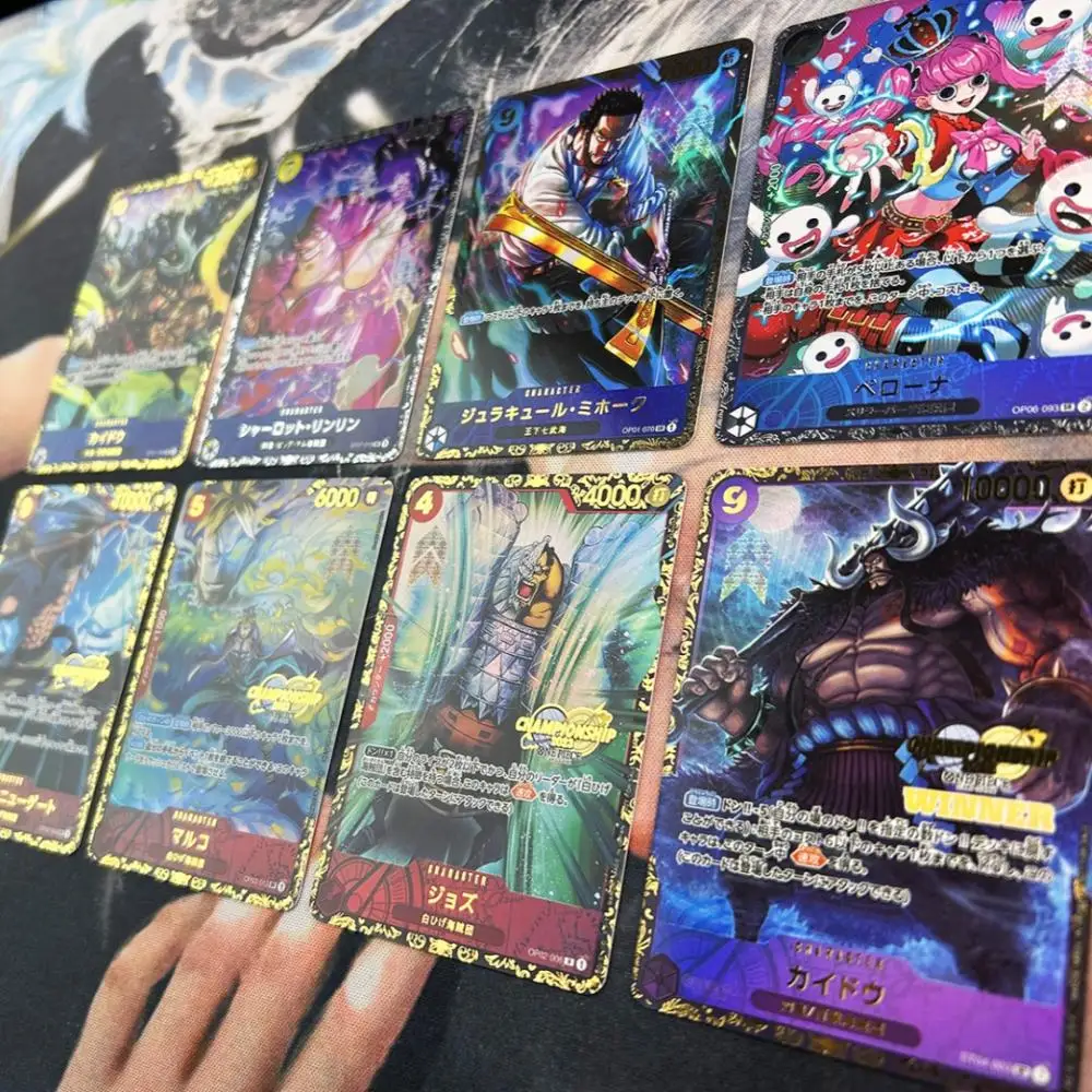 Anime une pièce OPCG bricolage carte de Champion ensemble complet OP01 Garp Charlotte Katakuri réfractif marquage à chaud carte flash cartes de Collection