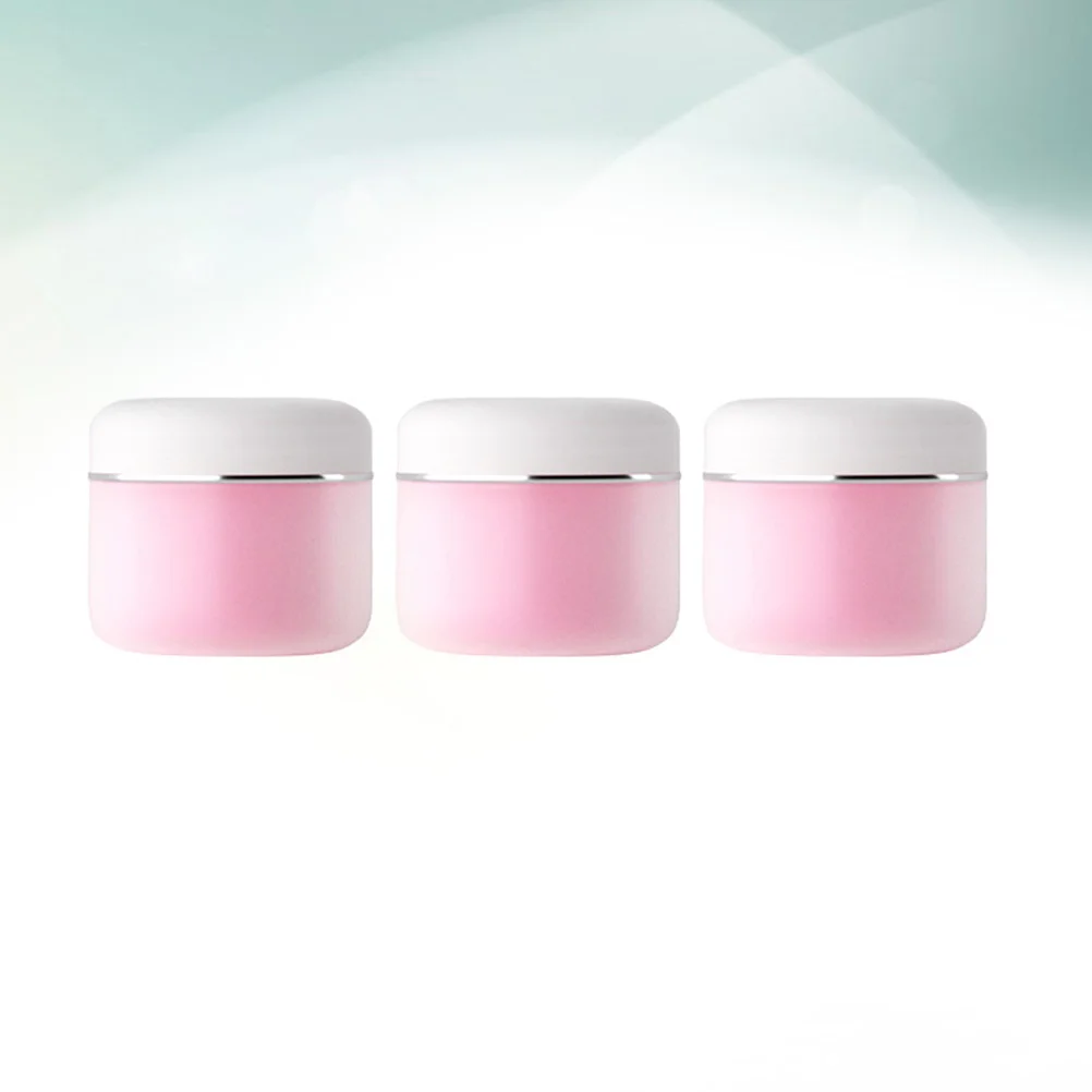 3 PCS Eye Shadow Double Layer Travel Small Jars Frosted Container 74*74cm Cosmetics