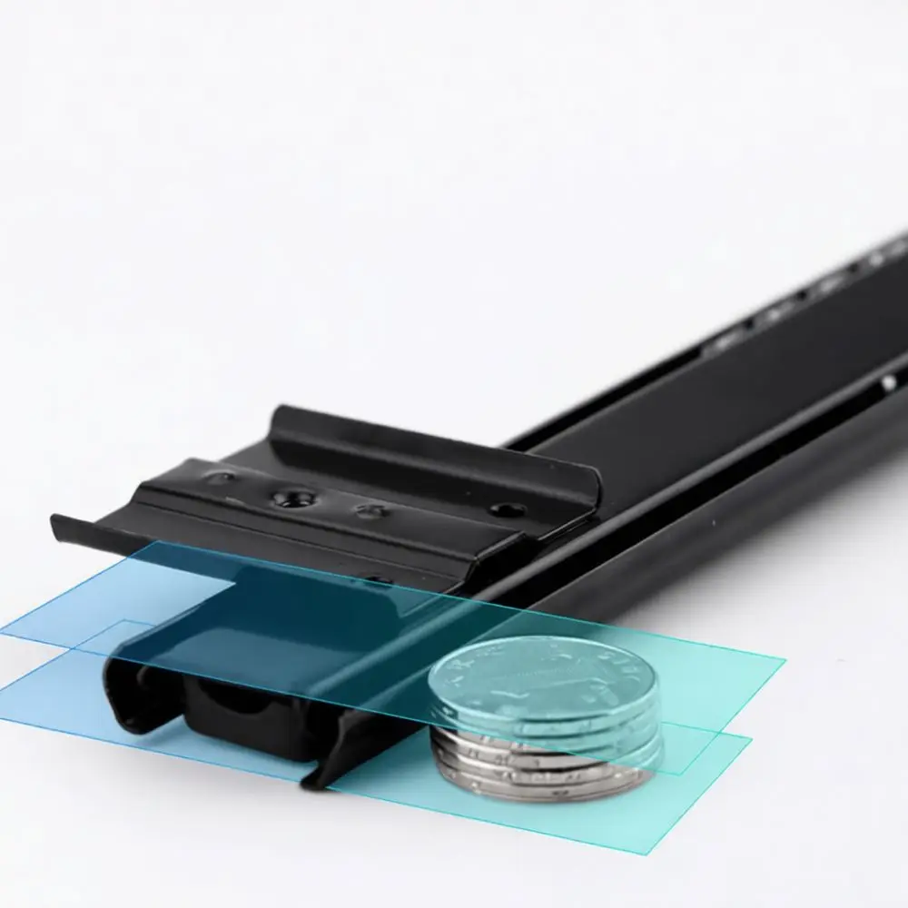 Computer Keyboard Drawer Slides Replacement Metal Runner Track Hardware For Office Desk Furniture Telescopic Guide Rail Kit