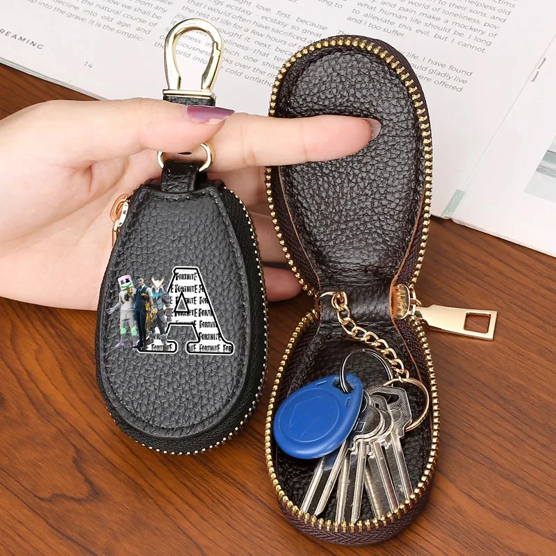 Fortnites – sac à clés pour hommes et femmes, sac de rangement pour porte-clés multifonction de grande capacité, Simple et petit ménage