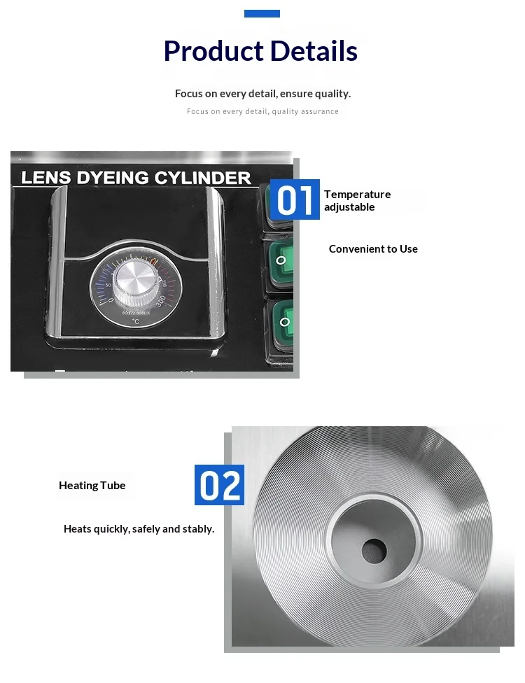 Optische apparatuur 6-potten Lensverfmachine Laboratoriumapparatuur Lensverven Badmachine Lenskleurmachine Lensverven Badmachine