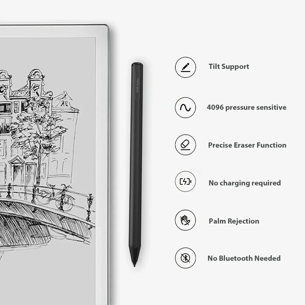 New Original Replacement Marker For ReMarkable 2 Ultra Low Latency 4096 Levels Pressure Palm Rejection Digital Writing StylusPen