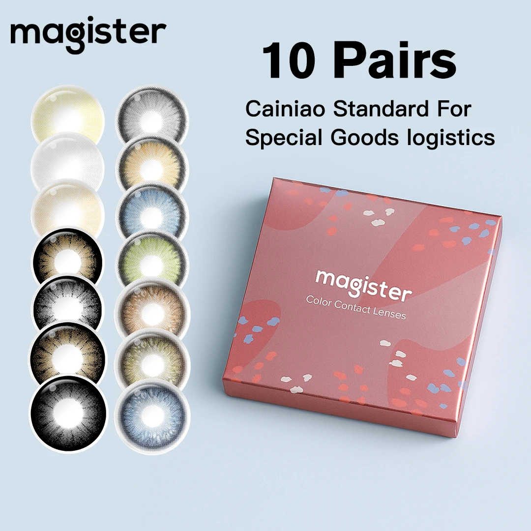 Atacado: Lentes de Contato Coloridas MAGISTER Factory Store - Parceiro com Entrega Rápida, Lentes de Contato para Miopia com Correção de Dioptria para Visão