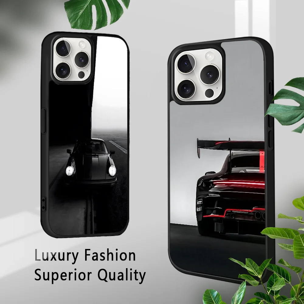 Luxury GT3-RS 911-Car Phone Case For iPhone 16 15 14 13 12 11 Pro Xs Max Mini Plus Celulares Hard Funda