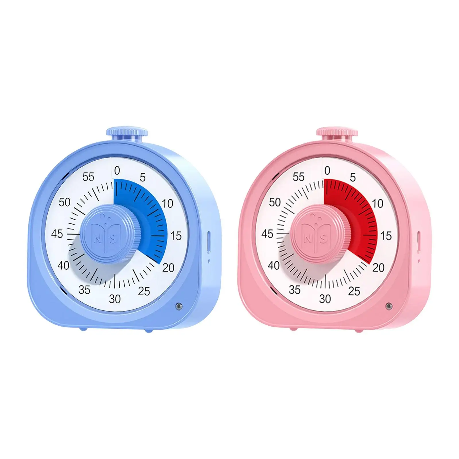 60 Minutes Desk Visual Timer Countdown Clock Kitchen Baking Alarm Clock Time Management for Kids Work Study Tool