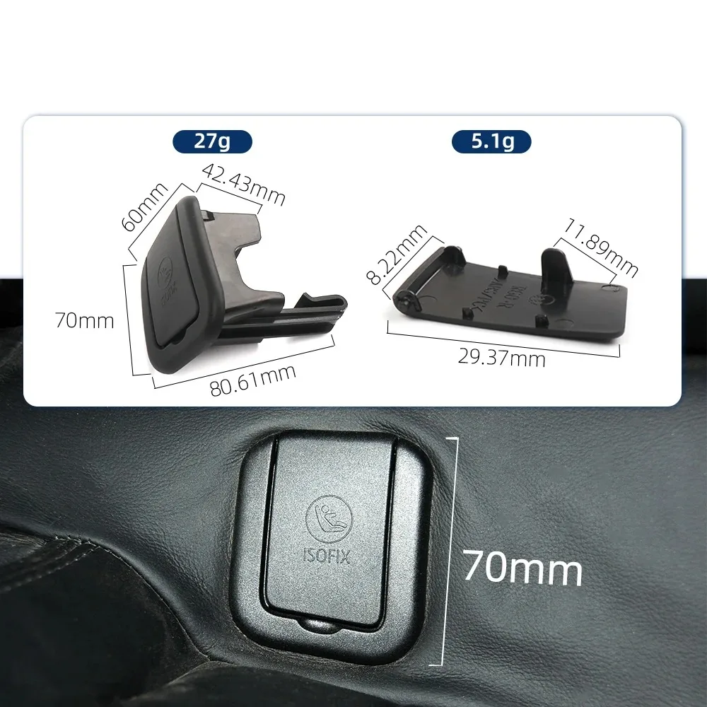 Asiento trasero de coche para niños, conjunto de cubierta ISOFIX, sujeción infantil para BMW MINI F55 F56 R55 2014-2016, gancho