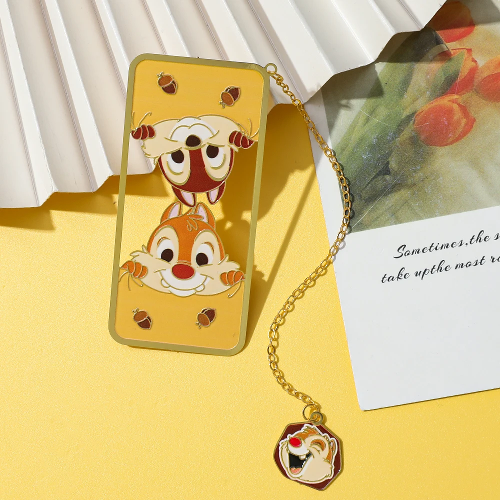 Chip Dale Metal Bookmark, Anime Fans Reading Accessory for Library Study Office, Birthday Christmas Gift
