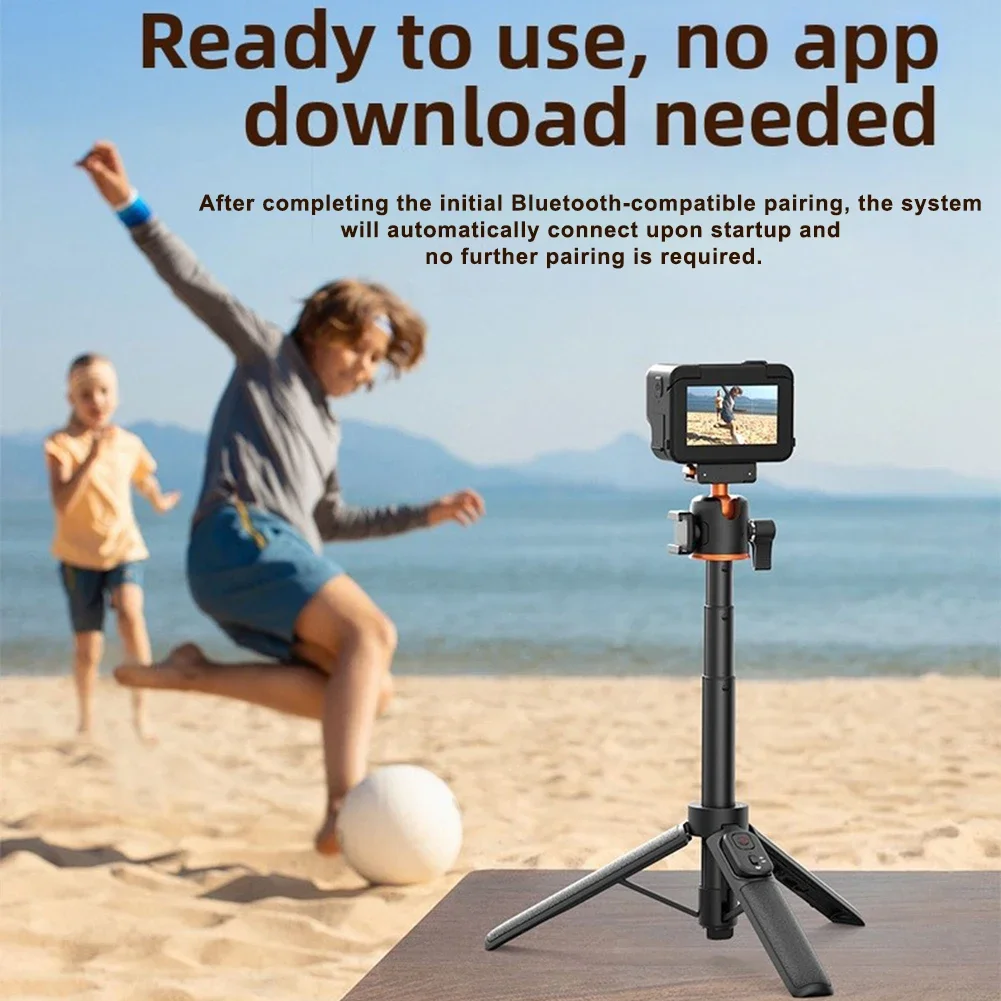 For Insta360X5 Magnetic Selfie Tripod With Bluetooth-compatible Remote Versatile Portable Selfie Stand Tripod Holder For Outdoor