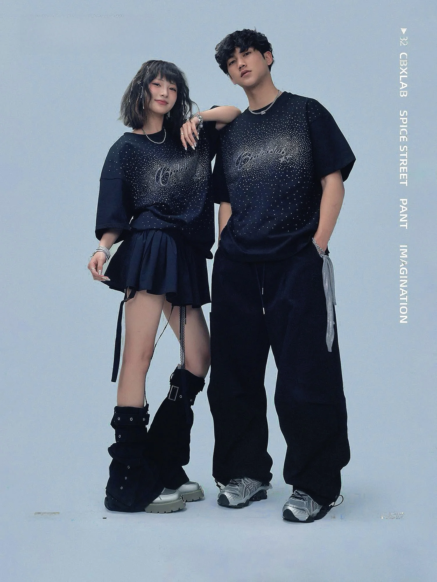 

CBXLAB Модная брендовая футболка для уличных танцев Bla Galaxy Sparkle Hotfix в стиле хип-хоп, джаз ort Sve, женский повседневный хлопковый топ