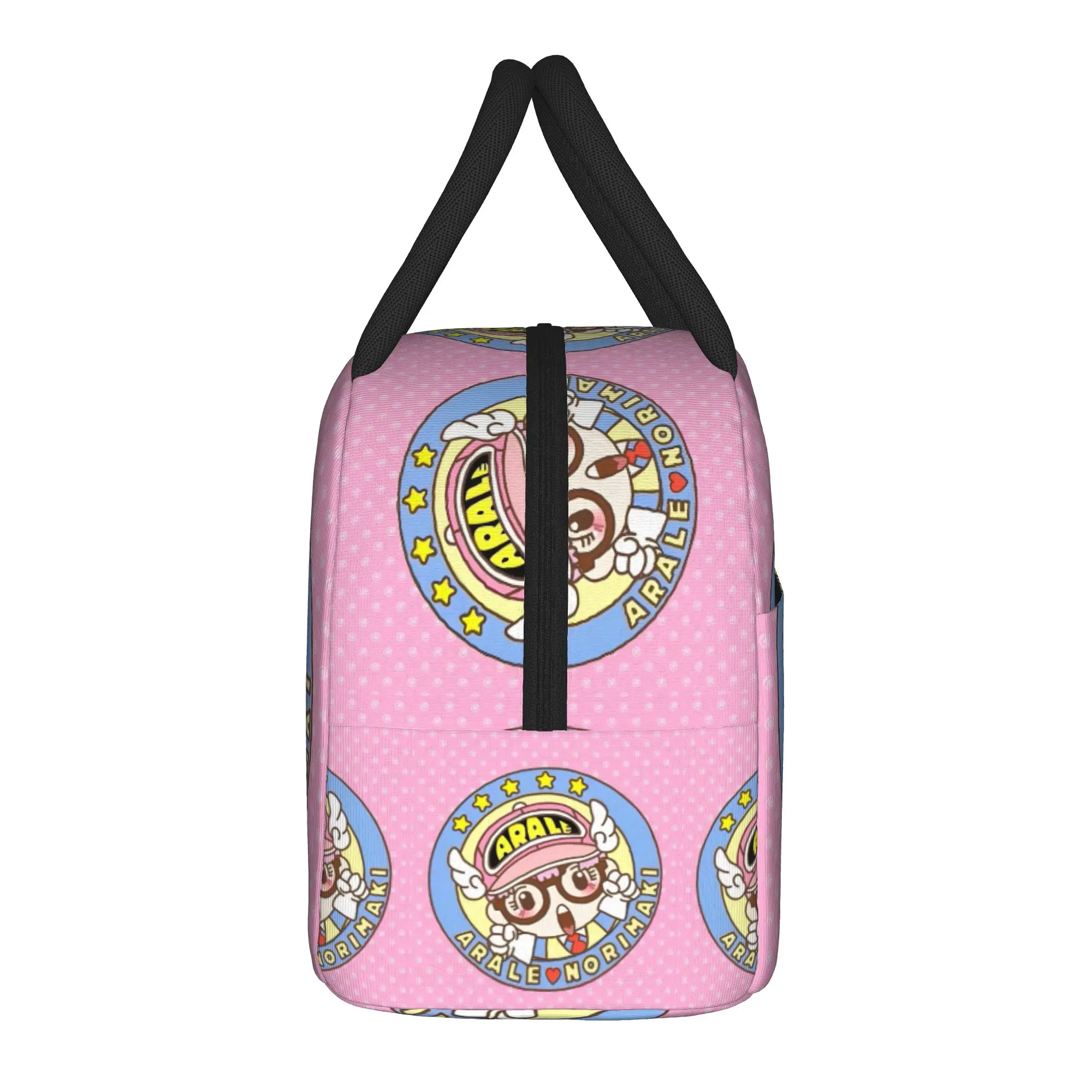 Arale  Lunch Bag Japan Manga Aesthetic Lunch Box For Women Picnic Portable Insulated Cooler Bag Waterproof Thermal Lunch Bags