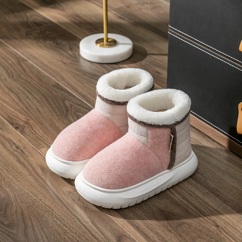 Cotton slippers for women's indoor home new plush slippers for autumn and winter cotton slippers for couples to wear outside  20